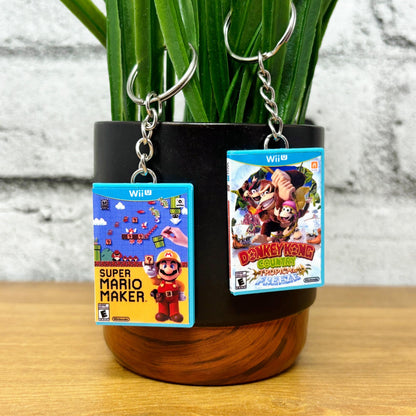 Mini Nintendo Wii U Game Case Keychains