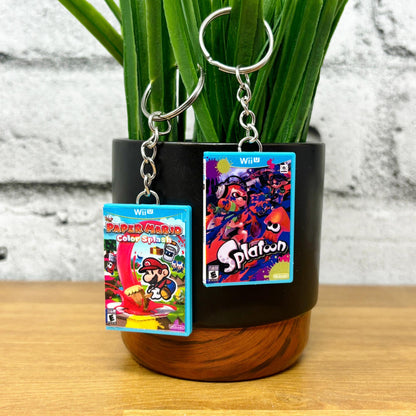 Mini Nintendo Wii U Game Case Keychains