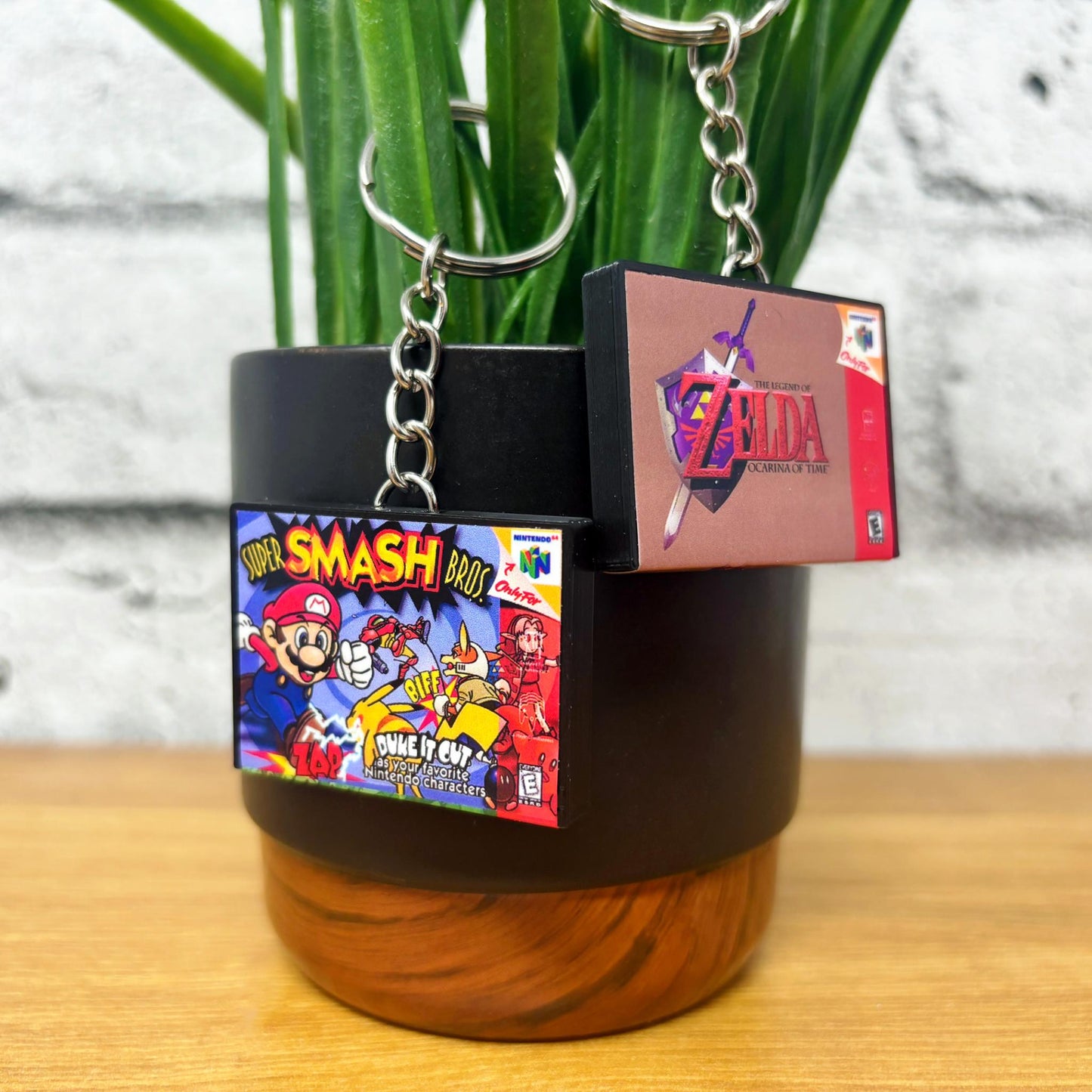 Mini Nintendo N64 Game Case Keychains