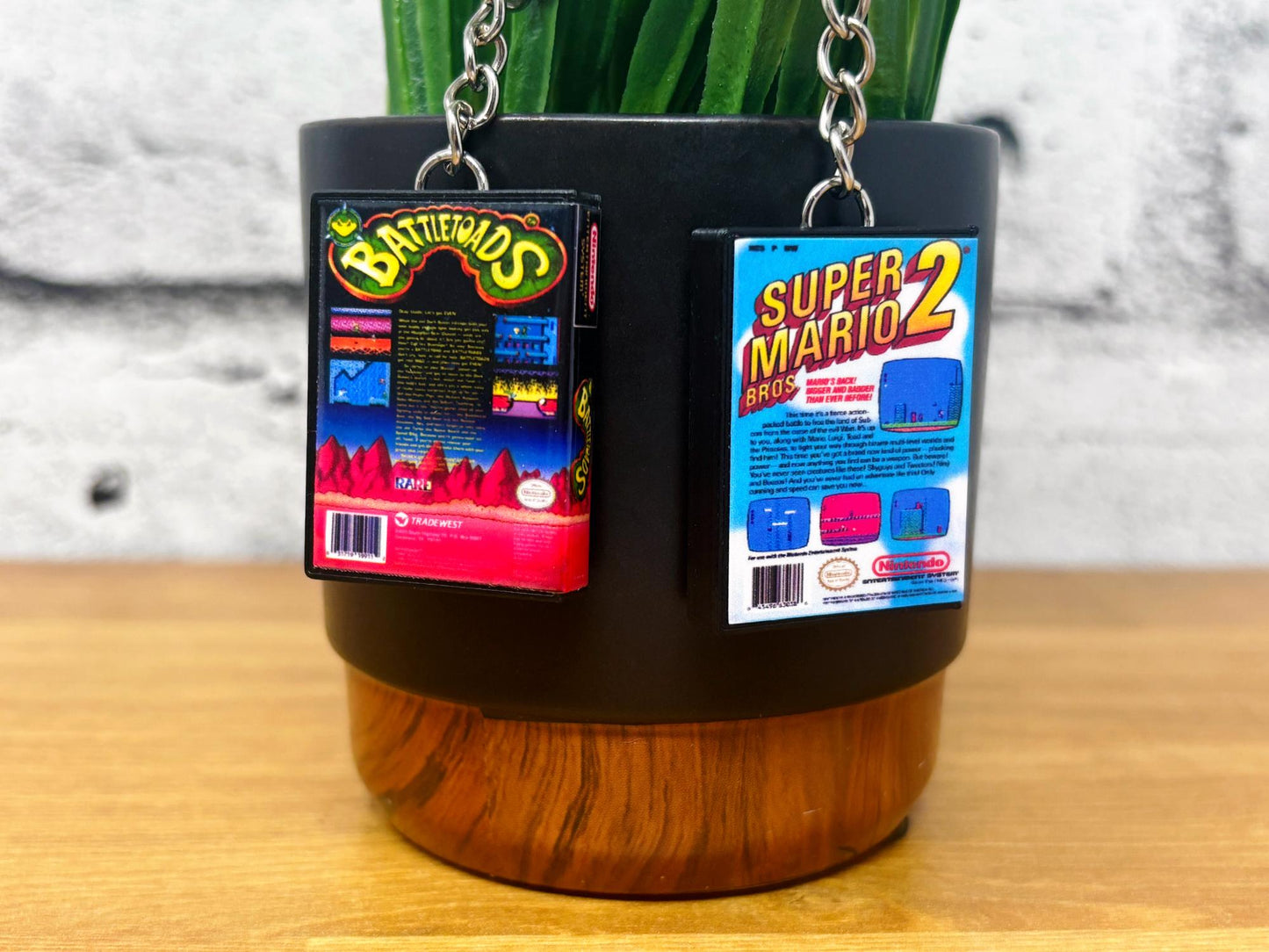 Mini Nintendo NES Game Case Keychains