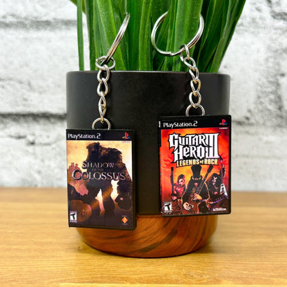 Mini Sony PS2 Game Case Keychains