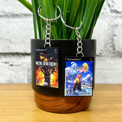 Mini Sony PS2 Game Case Keychains