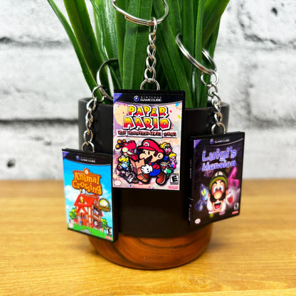 Mini Nintendo Gamecube Game Case Keychains