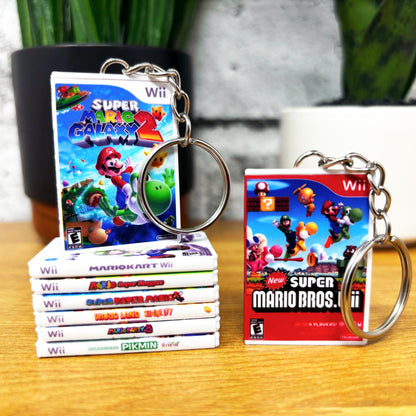 Mini Nintendo Wii Game Case Keychains