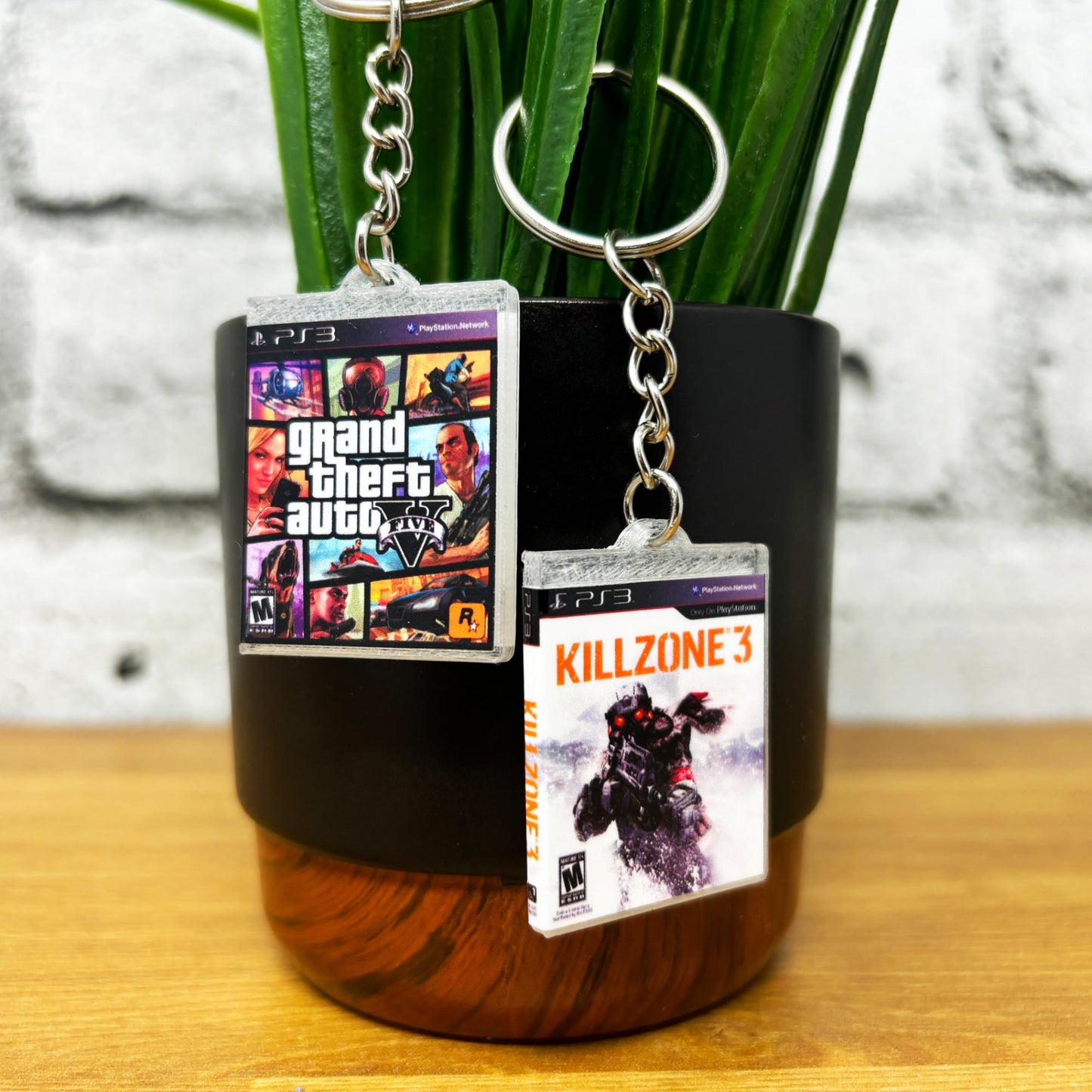 Mini Sony PS3 Game Case Keychains