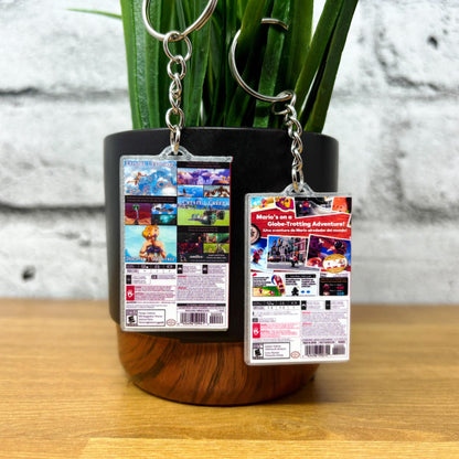 Mini Nintendo Switch Game Case Keychains