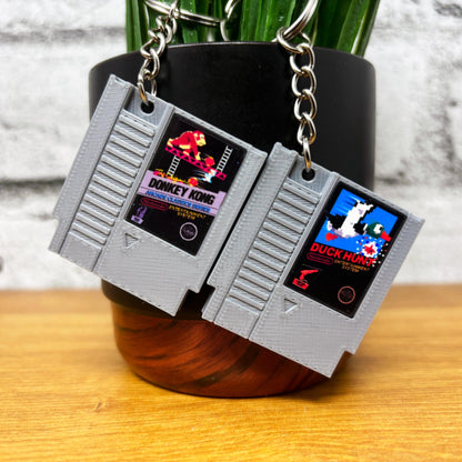 Mini Nintendo NES Game Cartridge Keychains