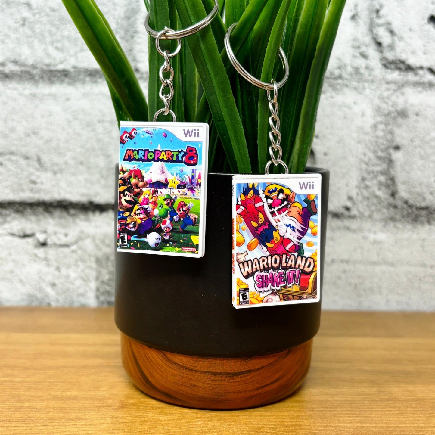 Mini Nintendo Wii Game Case Keychains