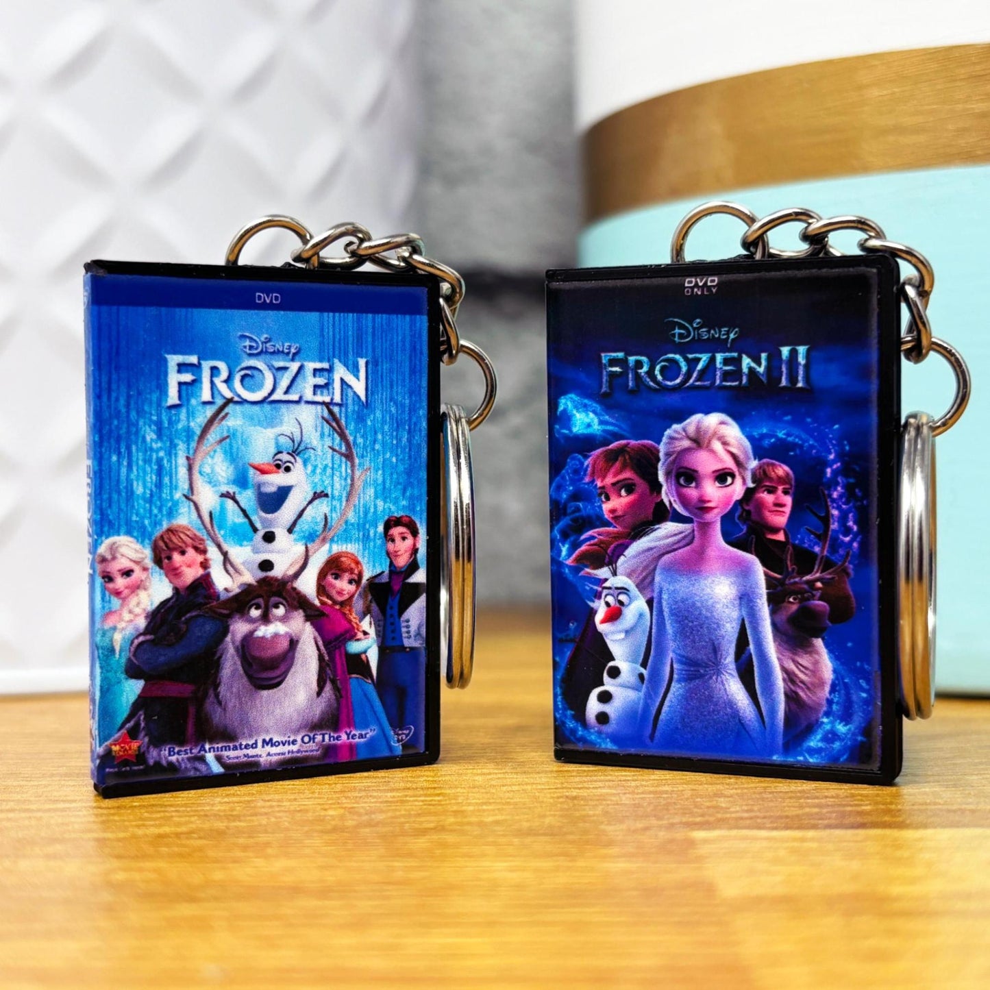 Mini Animated DVD Case Keychains (A-K)