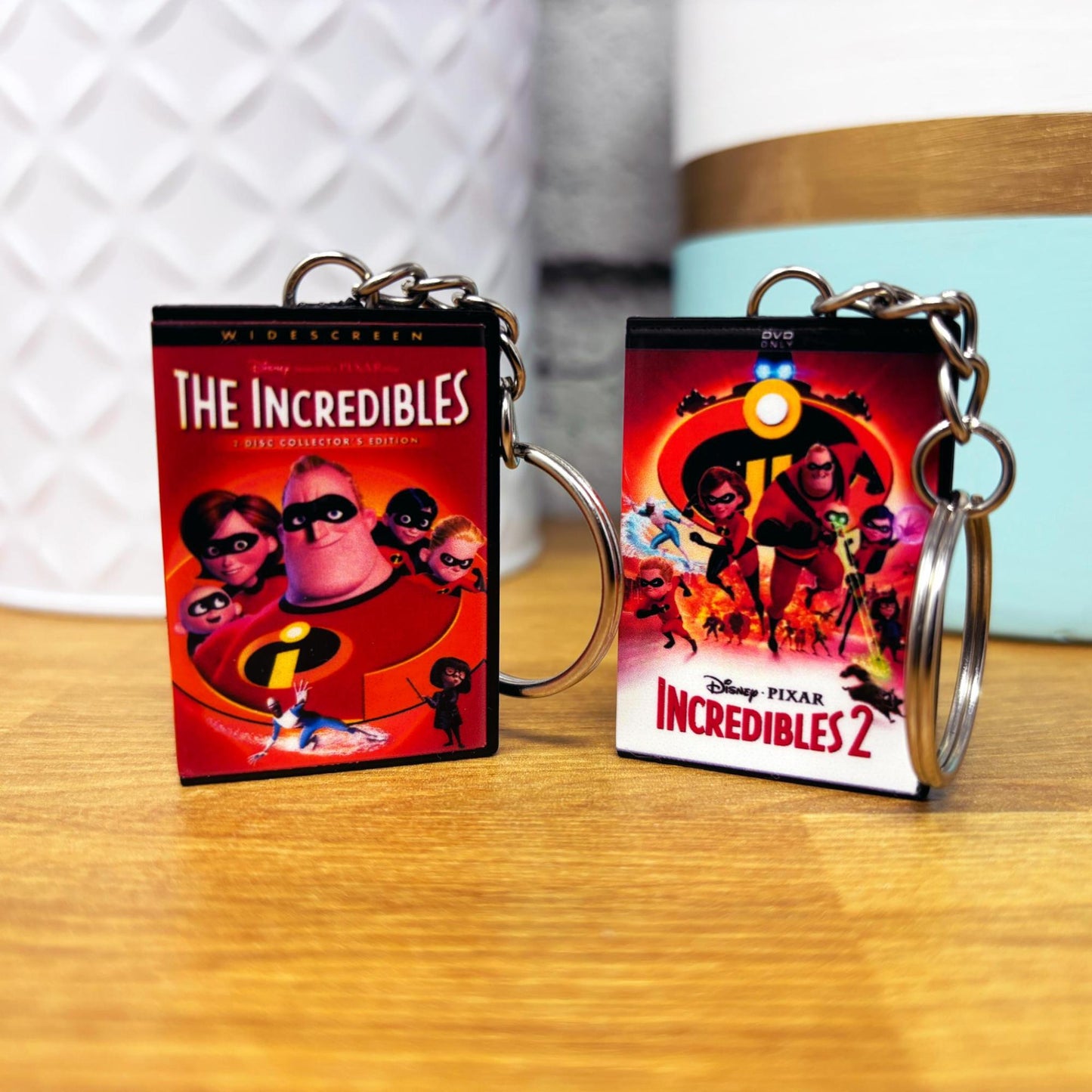 Mini Animated DVD Case Keychains (A-K)