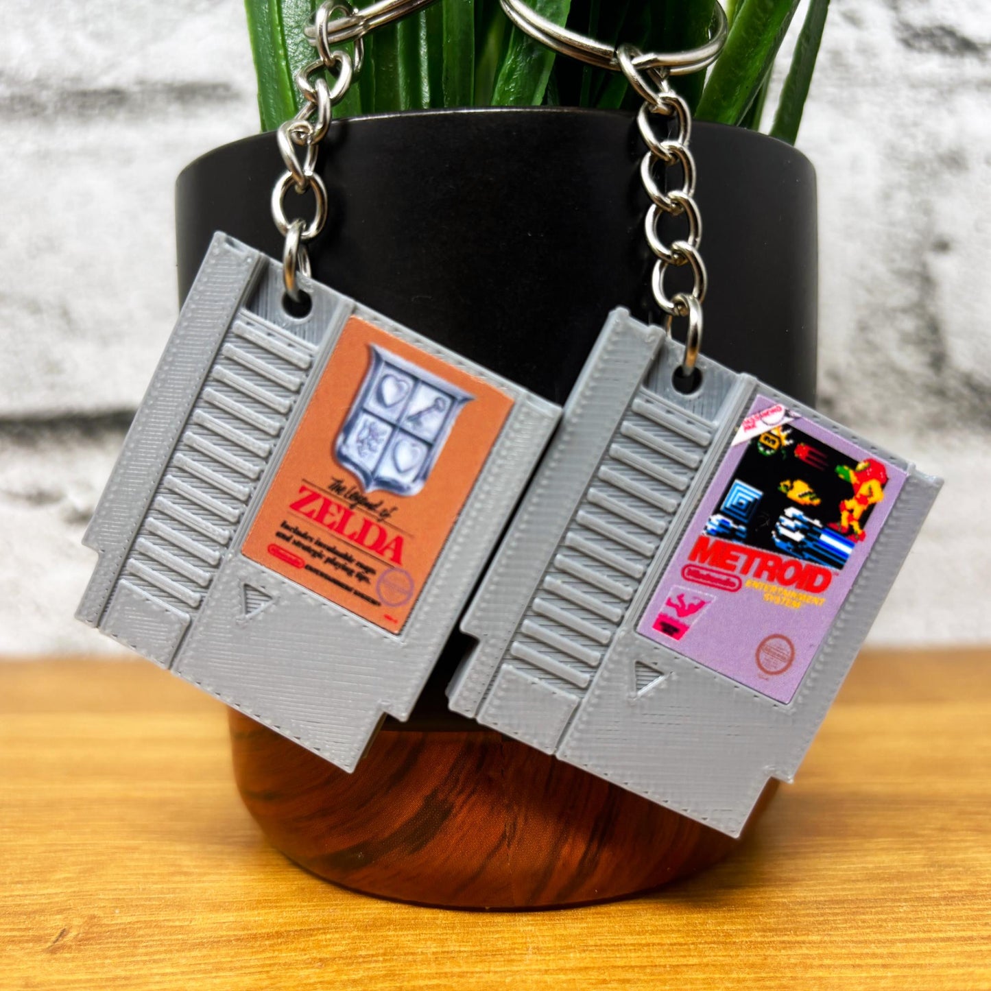 Mini Nintendo NES Game Cartridge Keychains