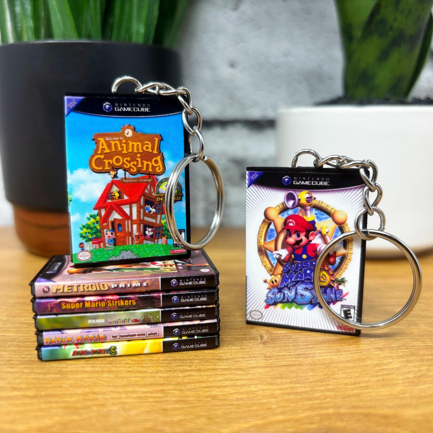 Mini Nintendo Gamecube Game Case Keychains