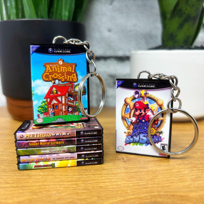 Mini Nintendo Gamecube Game Case Keychains