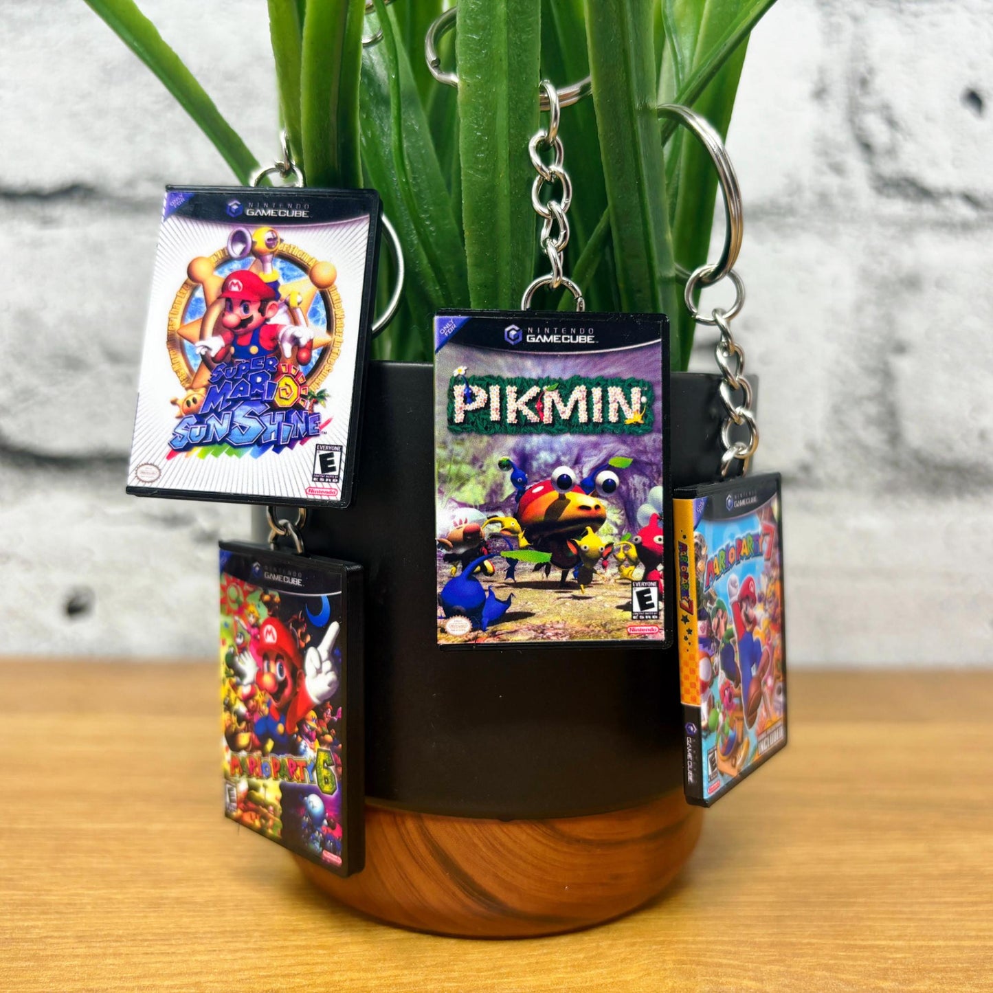 Mini Nintendo Gamecube Game Case Keychains