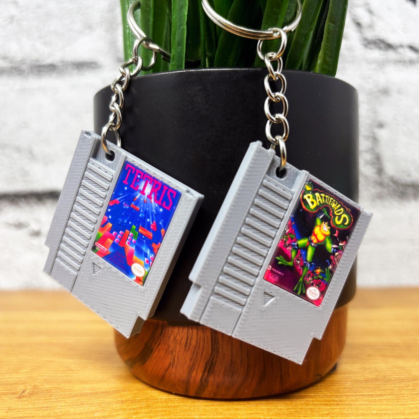 Mini Nintendo NES Game Cartridge Keychains