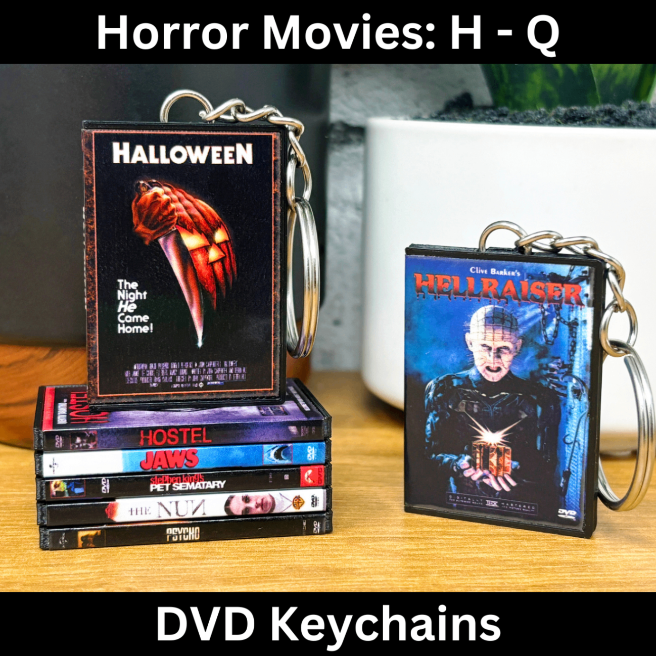 Mini DVD Keychains - Horror Movies (H-Q)