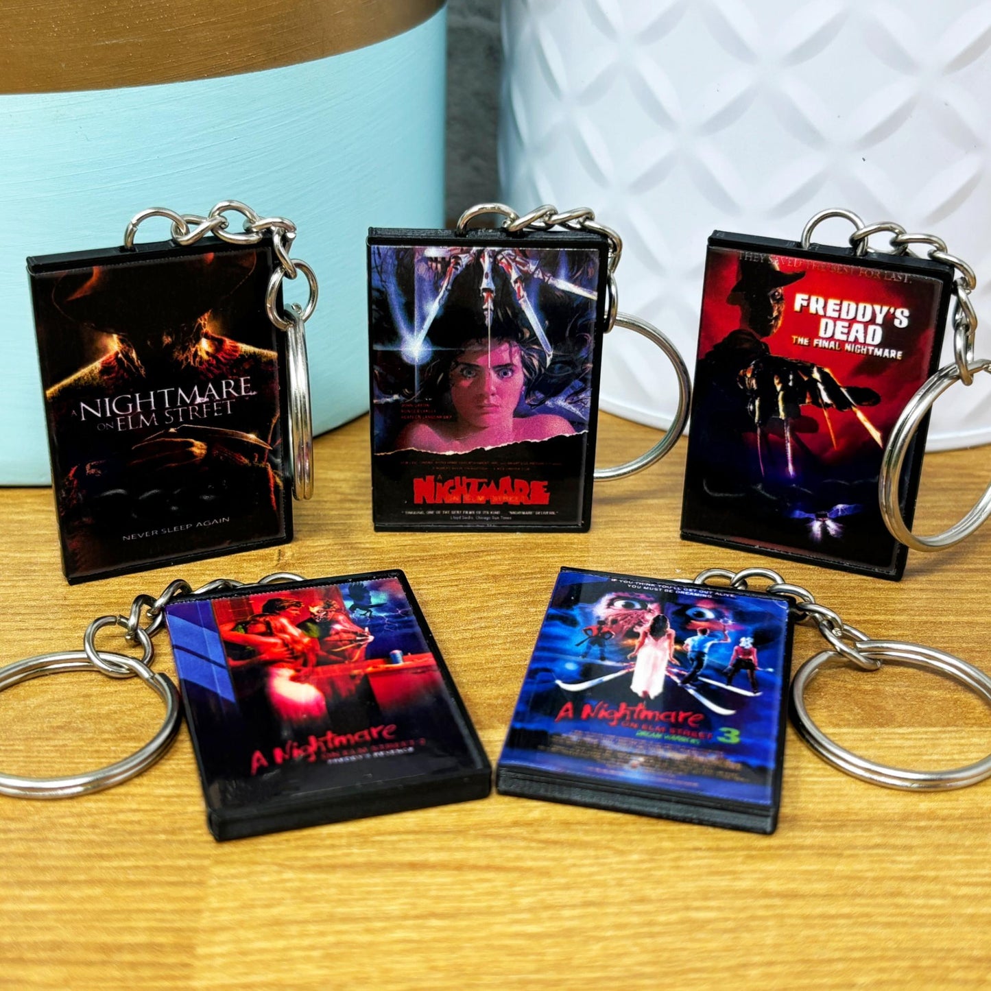 Mini DVD Keychains - Horror Movies (#-C)