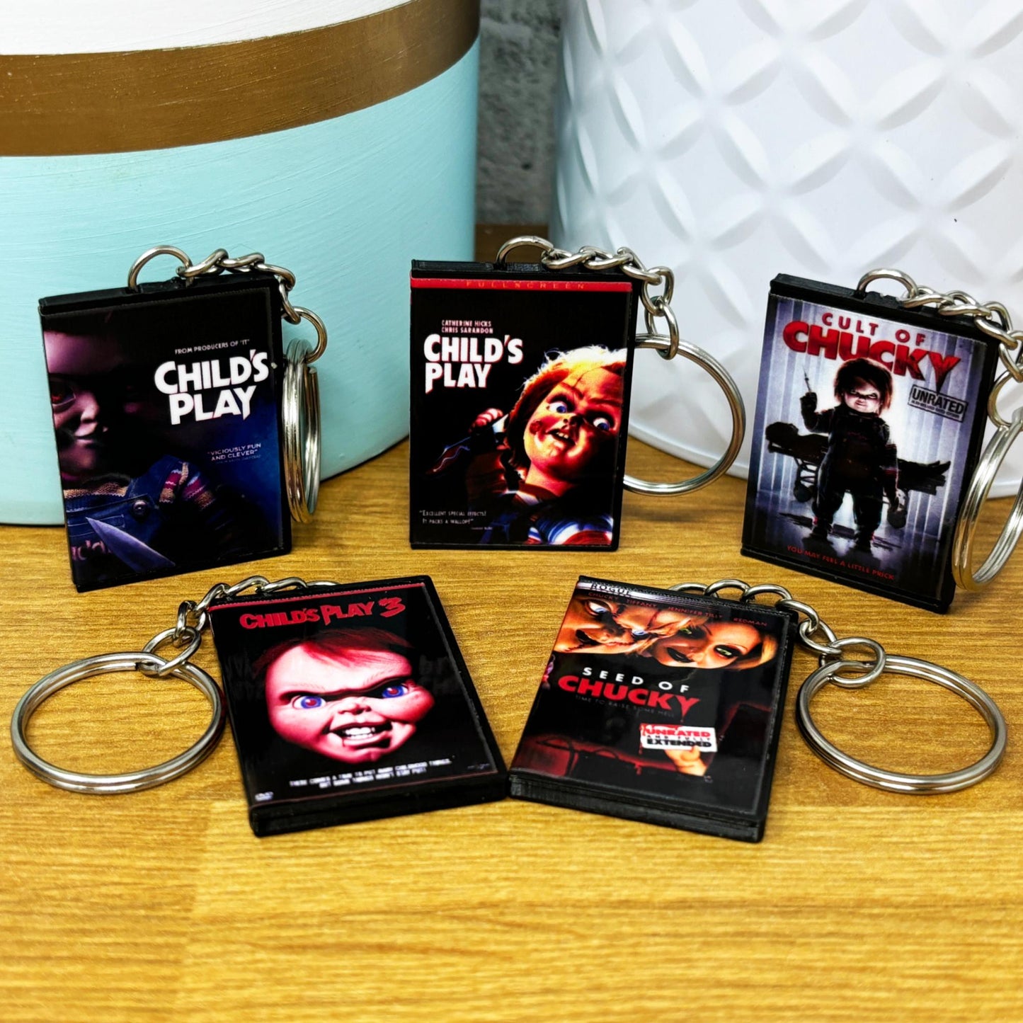 Mini DVD Keychains - Horror Movies (#-C)