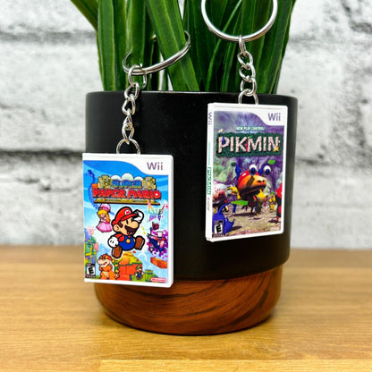 Mini Nintendo Wii Game Case Keychains