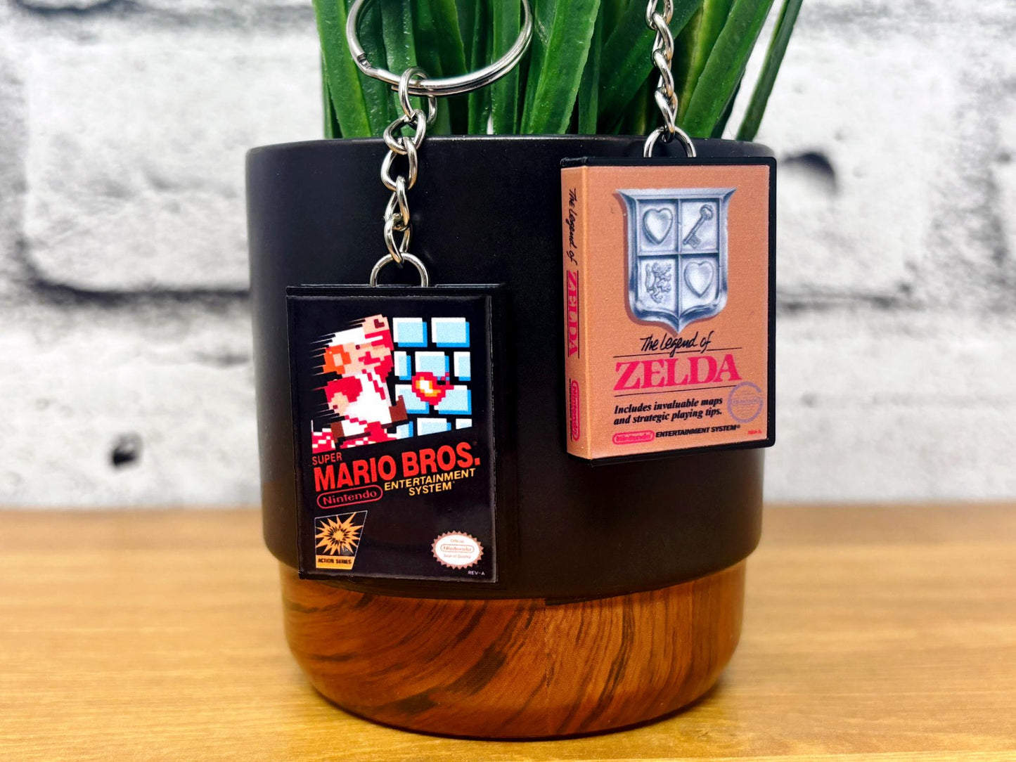 Mini Nintendo NES Game Case Keychains