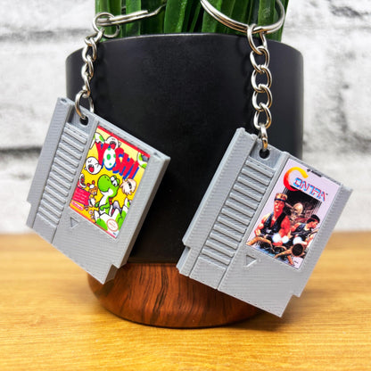 Mini Nintendo NES Game Cartridge Keychains